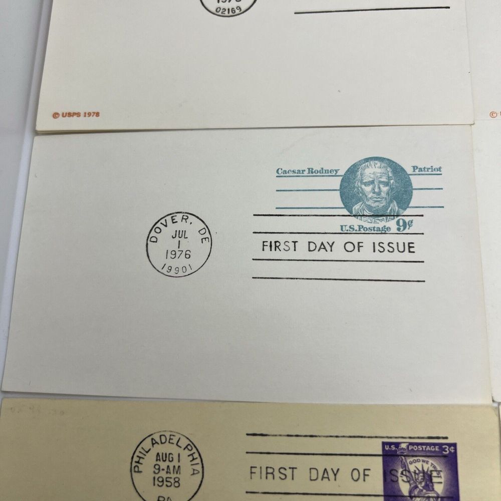 Vintage 4 First Day Of Issue Postcards‎ And 2 Pre Stamped Postcards - Picture 3 of 10